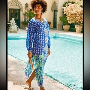 Lilly Pulitzer Jupiter Silk Maxi Caftan